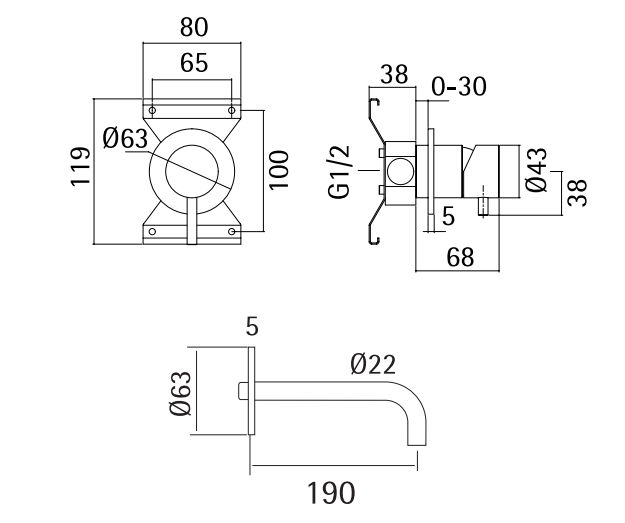 Built-In Basin Mixer – e-Pipex